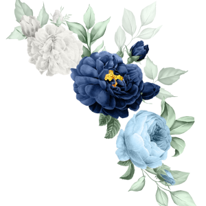 blue floral