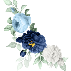 blue floral